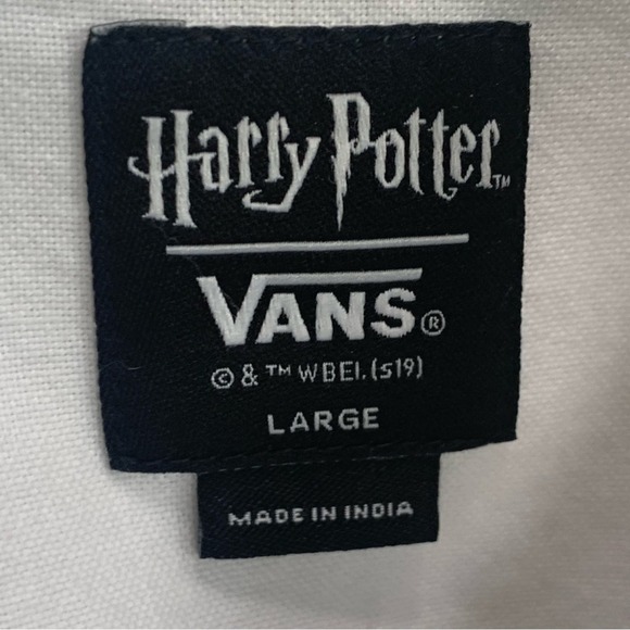 Harry Potter x VANS Shirt | Youth Large Magic Wand Button Up Boys Dress shirt - Picture 3 of 14